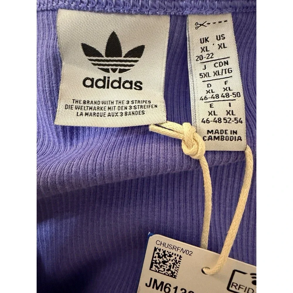 Adidas Originals Essentials Crop Long Sleeve T Shirt Semi Cobalt Blue Womens XL